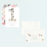 "Polaroid Big Number 1" - Children's Birthday Party Invitations in Peony by fatfatin - Assembled