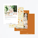 "Go Wild" - Children's Birthday Party Invitations in Amber by Vivian Yiwing - Back of Card Options
