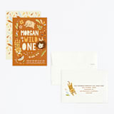"Go Wild" - Children's Birthday Party Invitations in Amber by Vivian Yiwing - Assembled