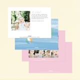 "Bobbing Beachball" - Children's Birthday Party Invitations in Cotton Candy by Beth Murphy - Back of Card Options