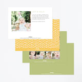 "Birthday Bus" - Children's Birthday Party Invitations in Sour Apple by Shiny Penny Studio - Back of Card Options