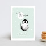 "ONEderland" - Children's Birthday Party Invitations in Mint by Vivian Yiwing - Front