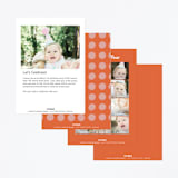 "a big one" - Children's Birthday Party Invitations in Bubble Gum by Jen Owens - Back of Card Options