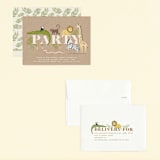 "safari party animals" - Children's Birthday Party Invitations in Linen by Karidy Walker - Assembled