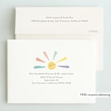 "Rainbow sun" - Children's Birthday Party Invitations in Sherbet by Jennifer Wick - FREE Recipient Addressing