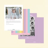 "Sweet Party" - Children's Birthday Party Invitations in Cupcake by Maria Alou - Back of Card Options