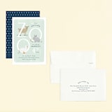 "Petting Zoo Letters" - Children's Birthday Party Invitations in Grass by Carolyn MacLaren - Assembled
