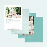 "Deep Dive" - Children's Birthday Party Invitations in Sea Green by Itsy Belle Studio - Back of Card Options