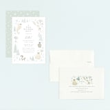 "Arctic friends" - Children's Birthday Party Invitations in Seafoam by Jennifer Wick - Assembled