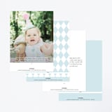"Disney's Alice In Wonderland Birthday" - Children's Birthday Party Invitations in Sky by Annie Holmquist - Back of Card Options