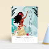 "Disney's Moana of Motunui" - Children's Birthday Party Invitations in Ocean by Ana de Sousa - Front