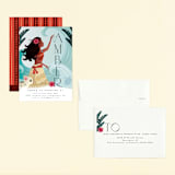 "Disney's Moana of Motunui" - Children's Birthday Party Invitations in Ocean by Ana de Sousa - Assembled