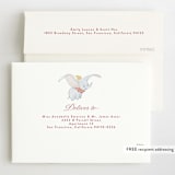 "Disney's Dumbo" - Children's Birthday Party Invitations in Sugar by Teju Reval - FREE Recipient Addressing