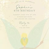 "Disney's Tinkerbell Fairy Dust" - Children's Birthday Party Invitations in Pixie by Heather Cairl - Detail