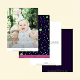 "Disney and Pixar birthday Buzz" - Children's Birthday Party Invitations in Night Sky by Katie Zimpel - Back of Card Options