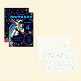 "Disney and Pixar birthday Buzz" - Children's Birthday Party Invitations in Night Sky by Katie Zimpel - Assembled