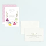 "Disney Princess Party" - Children's Birthday Party Invitations in Silk by JeAnna Casper - Assembled