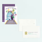 "Disney and Pixar's Monster's Inc Party Door" - Children's Birthday Party Invitations in Roar by curiouszhi - Assembled