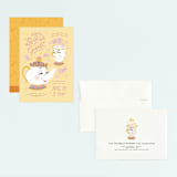 "Disney Enchanted Beauty And The Beast Tea Party" - Children's Birthday Party Invitations in Lemonade by Rebecca Smith - Assembled
