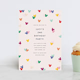 "Disney's Mickey Confetti" - Children's Birthday Party Invitations in Bold by Ellen Schlegelmilch - Front