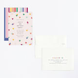 "Disney's Mickey Confetti" - Children's Birthday Party Invitations in Bold by Ellen Schlegelmilch - Assembled