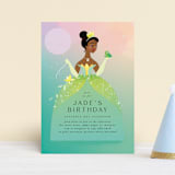 "Tiana from Disney's The Princess And The Frog" - Children's Birthday Party Invitations in Spearmint by Lori Wemple - Front