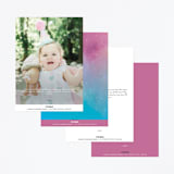 "Elsa and Anna from Disney's Frozen" - Children's Birthday Party Invitations in Twilight by Lori Wemple - Back of Card Options