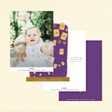 "Disney's Tangled Floral Birthday Invite" - Children's Birthday Party Invitations in Lilac by Katherine Dietz - Back of Card Options