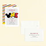 "A Disney Mickey Party" - Children's Birthday Party Invitations in Traditional by Pixel and Hank - Assembled