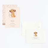 "Simba from Disney's The Lion King" - Children's Birthday Party Invitations in Bamboo by Teju Reval - Assembled