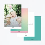 "Belle from Disney's Beauty And The Beast" - Children's Birthday Party Invitations in Teal by Lori Wemple - Back of Card Options