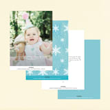 "Disney Elsa's Snowflakes" - Children's Birthday Party Invitations in Frost by Holly Whitcomb - Back of Card Options