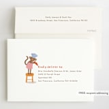 "Let's bake!" - Children's Birthday Party Invitations in Berry by Jennifer Wick - FREE Recipient Addressing
