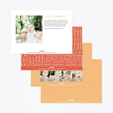 "It's a party" - Children's Birthday Party Invitations in Poppy by Vivian Yiwing - Back of Card Options