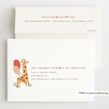 "It's a party" - Children's Birthday Party Invitations in Poppy by Vivian Yiwing - FREE Recipient Addressing
