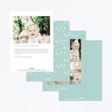 "In The Garden" - Children's Birthday Party Invitations in Sky by Susan Asbill - Back of Card Options