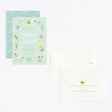 "In The Garden" - Children's Birthday Party Invitations in Sky by Susan Asbill - Assembled