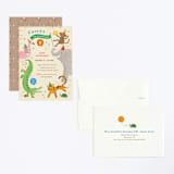 "confetti crew" - Children's Birthday Party Invitations in Sugar Cookie by Jennifer Wick - Assembled