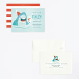 "shark splash" - Children's Birthday Party Invitations in Ocean by Susan Asbill - Assembled