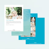 "Flamingo" - Children's Birthday Party Invitations in Lime by Lori Wemple - Back of Card Options