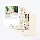 "Dino Party" - Children's Birthday Party Invitations in Sand by Teju Reval - Back of Card Options