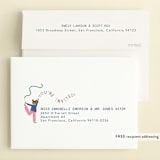 "Tumbling Party" - Children's Birthday Party Invitations in Blueberry by Kelly Watkins - FREE Recipient Addressing