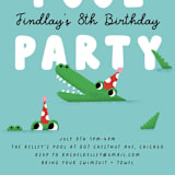 "Pool Party" - Children's Birthday Party Invitations in Fruit Punch by mo kelley - Detail