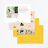 "party zone" - Children's Birthday Party Invitations in Lemon Drop by Nicole Senecal - Back of Card Options