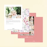 "Garden Party" - Children's Birthday Party Invitations in Confetti by Leah Bisch - Back of Card Options