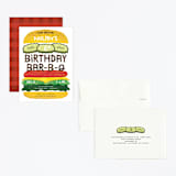 "Birthday Burger" - Children's Birthday Party Invitations in Classic by Lehan Veenker - Assembled