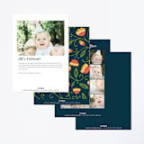 "Garden Tea Party" - Children's Birthday Party Invitations in Lake by Erin Deegan - Back of Card Options