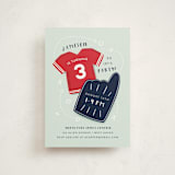 "Sports" - Children's Birthday Party Invitations in Navy by JeAnna Casper - Front