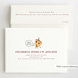 "It's A Pizza Party" - Children's Birthday Party Invitations in Tomato by Katie Zimpel - FREE Recipient Addressing