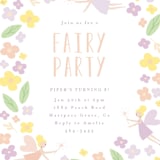 "fairy garden" - Children's Birthday Party Invitations in Peach by Angela Thompson - Detail